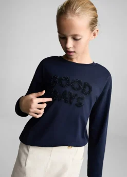 Dzieci MANGO Koszulki I Topy*Koszula z wytłoczeniami