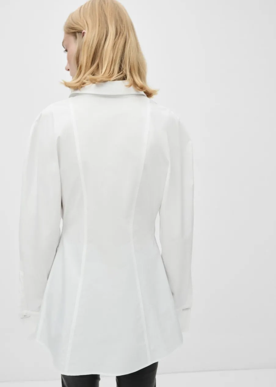 MANGO Koszule I Bluzki*Koszula z zakładkami 100% bawełna