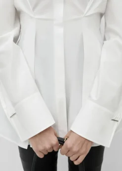 MANGO Koszule I Bluzki*Koszula z zakładkami 100% bawełna