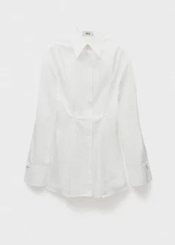 MANGO Koszule I Bluzki*Koszula z zakładkami 100% bawełna