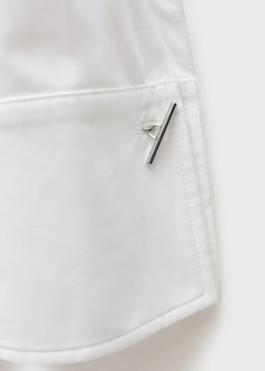 MANGO Koszule I Bluzki*Koszula z zakładkami 100% bawełna