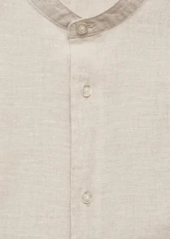 MANGO Koszule*Koszula ze stójką z lnu 100%