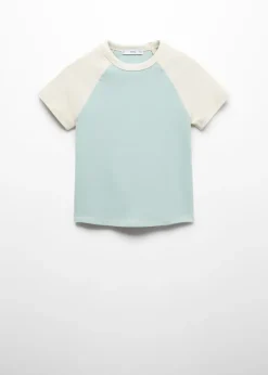 MANGO Koszulki*Koszulka bawełniana dwukolorowa