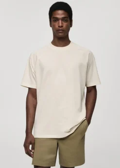 MANGO Koszulki*Koszulka bawełniana relaxed fit