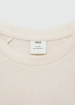 MANGO Koszulki*Koszulka bawełniana relaxed fit