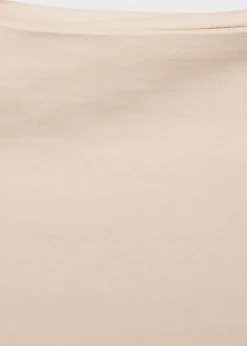 MANGO Koszulki*Koszulka bawełniana z dekoltem w łódkę