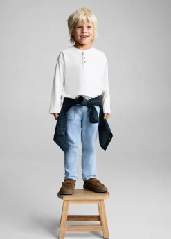 Dzieci MANGO Koszulki*Koszulka bawełniana z długim rękawem