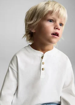 Dzieci MANGO Koszulki*Koszulka bawełniana z długim rękawem