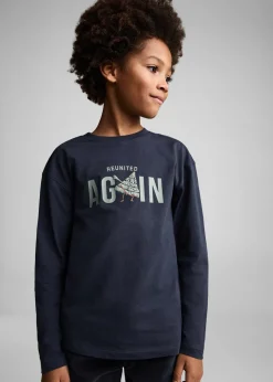 Dzieci MANGO Koszulki*Koszulka bawełniana z długim rękawem