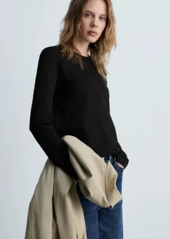 MANGO Koszulki*Koszulka bawełniana z długim rękawem