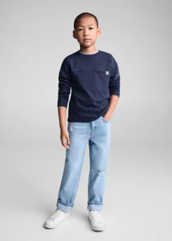 Dzieci MANGO Koszulki*Koszulka bawełniana z długim rękawem