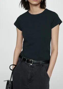 MANGO Koszulki*Koszulka bawełniana z krótkimi rękawami