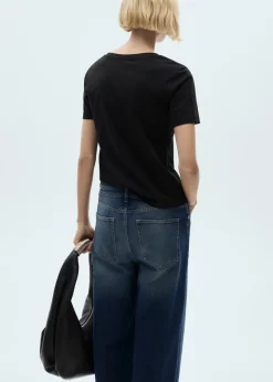 MANGO Koszulki*Koszulka bawełniana z krótkimi rękawami