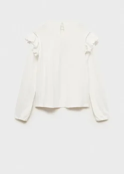 Dzieci MANGO Koszulki I Topy*Koszulka bawełniana z marszczeniem