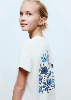 Dzieci MANGO Koszulki I Topy*Koszulka bawełniana z nadrukowanym napisem