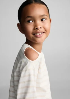 Dzieci MANGO Koszulki I Topy*Koszulka bawełniana z wycięciami na ramionach