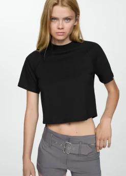 MANGO Koszulki*Koszulka bawełniana ze szwami