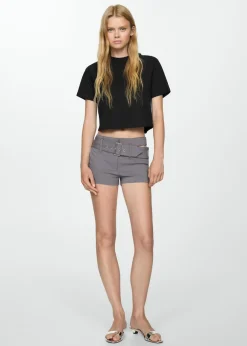 MANGO Koszulki*Koszulka bawełniana ze szwami