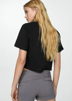 MANGO Koszulki*Koszulka bawełniana ze szwami