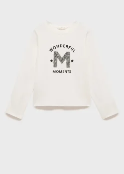 Dzieci MANGO Koszulki I Topy*Koszulka brokatowy wzór