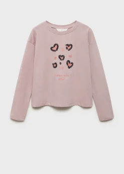 Dzieci MANGO Koszulki I Topy*Koszulka koralikowe hafty