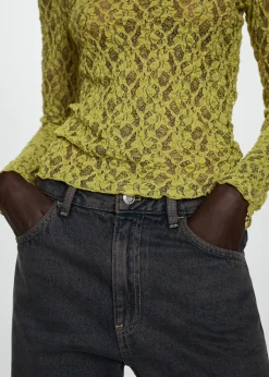 MANGO Koszulki*Koszulka koronkowa z okrągłym dekoltem