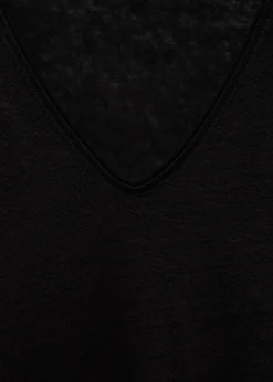 MANGO Koszulki*Koszulka lniana z krótkimi rękawami