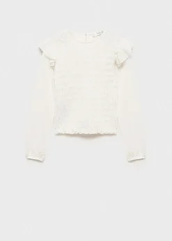 Dzieci MANGO Koszulki I Topy*Koszulka marszczona z falbankami