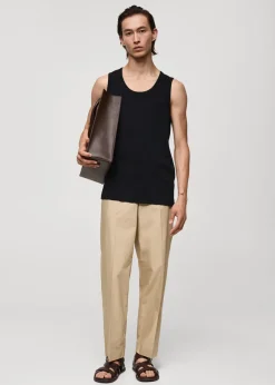 MANGO Koszulki*Koszulka na ramiączkach z 100% bawełny