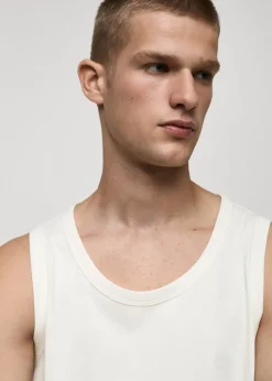 MANGO Koszulki*Koszulka na ramiączkach z 100% bawełny