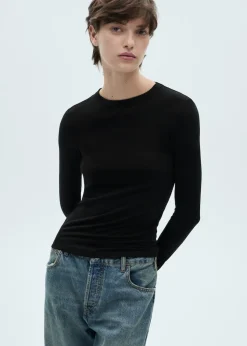 MANGO Koszulki*Koszulka o taliowanym kroju z długim rękawem