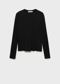 MANGO Koszulki*Koszulka o taliowanym kroju z długim rękawem