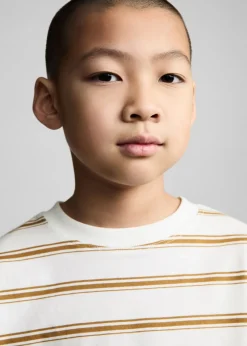 Dzieci MANGO Koszulki*Koszulka oversize w paski