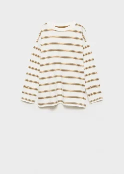 Dzieci MANGO Koszulki*Koszulka oversize w paski