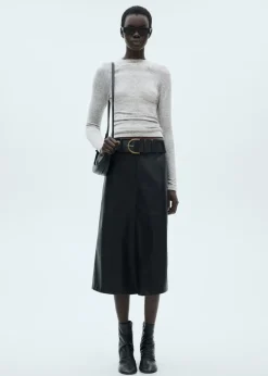 MANGO Koszulki*Koszulka ozdobnie stebnowana