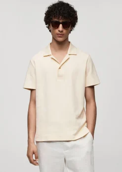 MANGO Koszulki|Koszulki Polo*Koszulka polo bawełniana regular fit z teksturą