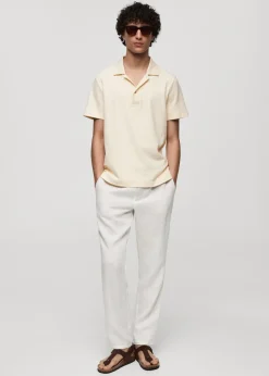MANGO Koszulki|Koszulki Polo*Koszulka polo bawełniana regular fit z teksturą