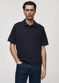 MANGO Koszulki Polo*Koszulka polo bawełniana regular fit