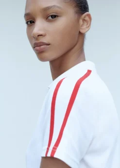 MANGO Koszulki*Koszulka polo bawełniana w kontrastowe pasy