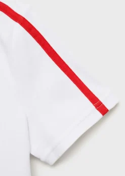 MANGO Koszulki*Koszulka polo bawełniana w kontrastowe pasy