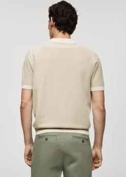 MANGO Kardigany I Swetry|Koszulki Polo*Koszulka polo kontrastowe lamówki