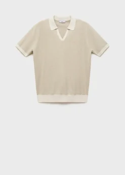 MANGO Kardigany I Swetry|Koszulki Polo*Koszulka polo kontrastowe lamówki