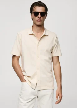 MANGO Koszulki|Koszulki Polo*Koszulka polo o regularnym kroju teksturowana z guzikami