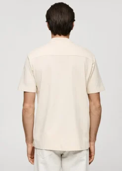 MANGO Koszulki|Koszulki Polo*Koszulka polo o regularnym kroju teksturowana z guzikami