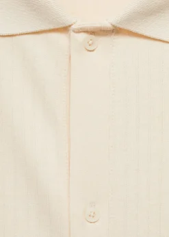 MANGO Koszulki|Koszulki Polo*Koszulka polo o regularnym kroju teksturowana z guzikami