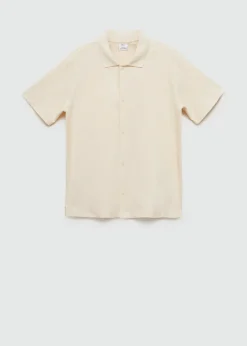 MANGO Koszulki|Koszulki Polo*Koszulka polo o regularnym kroju teksturowana z guzikami