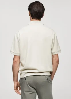 MANGO Koszulki|Koszulki Polo*Koszulka polo regular fit z dzianiny dresowej