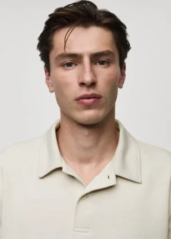 MANGO Koszulki|Koszulki Polo*Koszulka polo regular fit z dzianiny dresowej