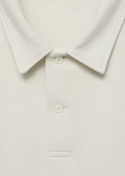 MANGO Koszulki|Koszulki Polo*Koszulka polo regular fit z dzianiny dresowej