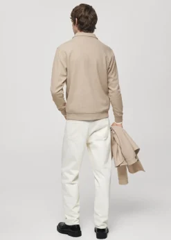 MANGO Bluzy|Koszulki Polo*Koszulka polo regular fit z dzianiny dresowej